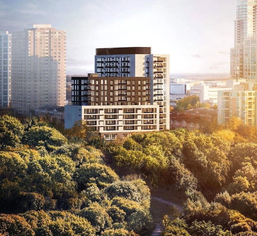Rendering of ELLE Condos aerial