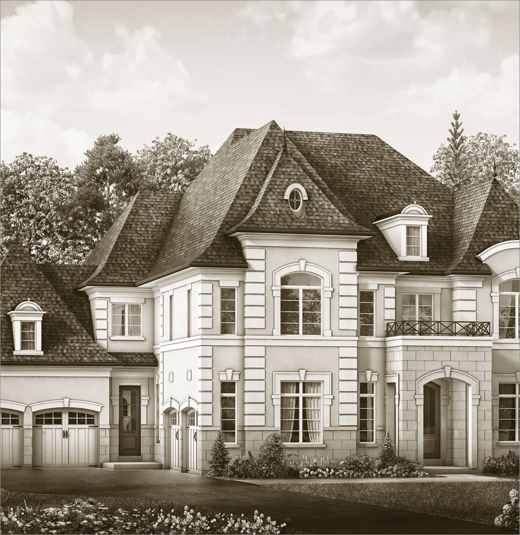 Exterior rendering of a home at McMichael Estates