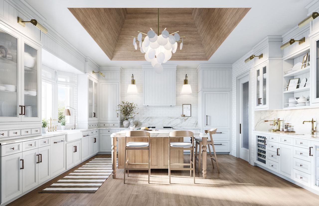 Interior rendering of a home at McMichael Estates kitchen