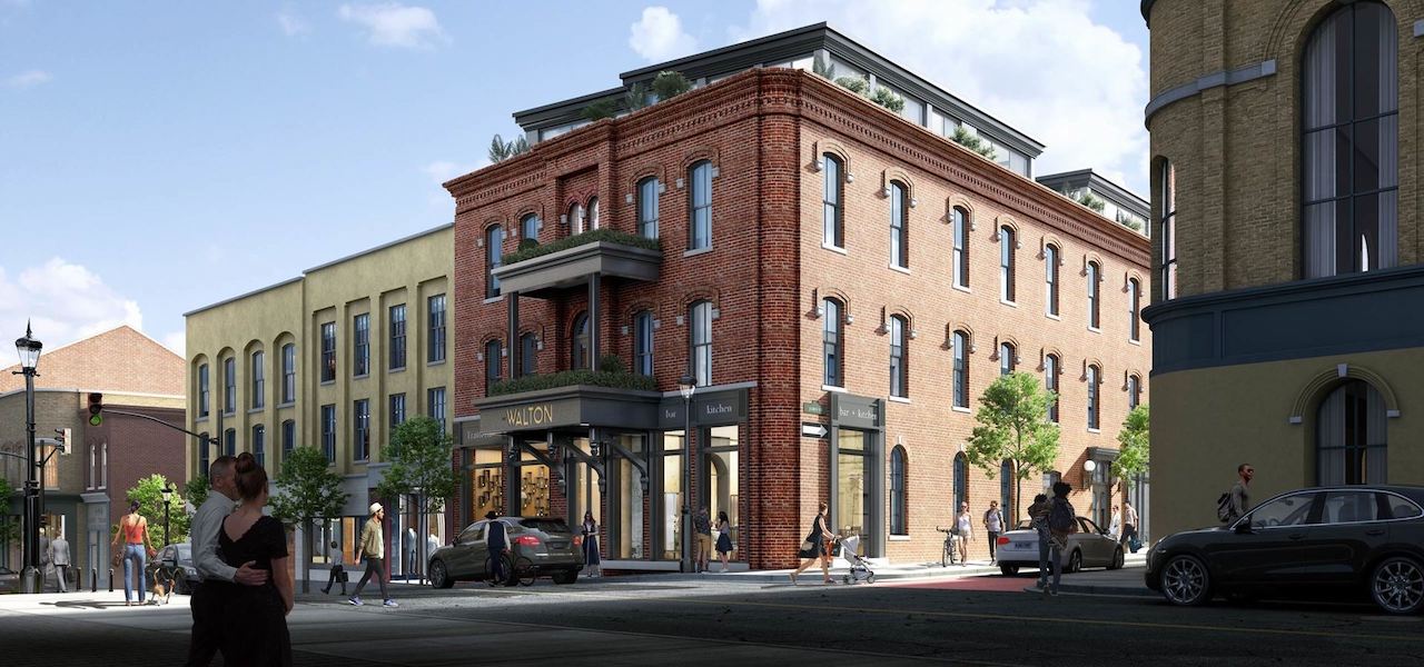 Rendering of The Walton Residences exterior front view