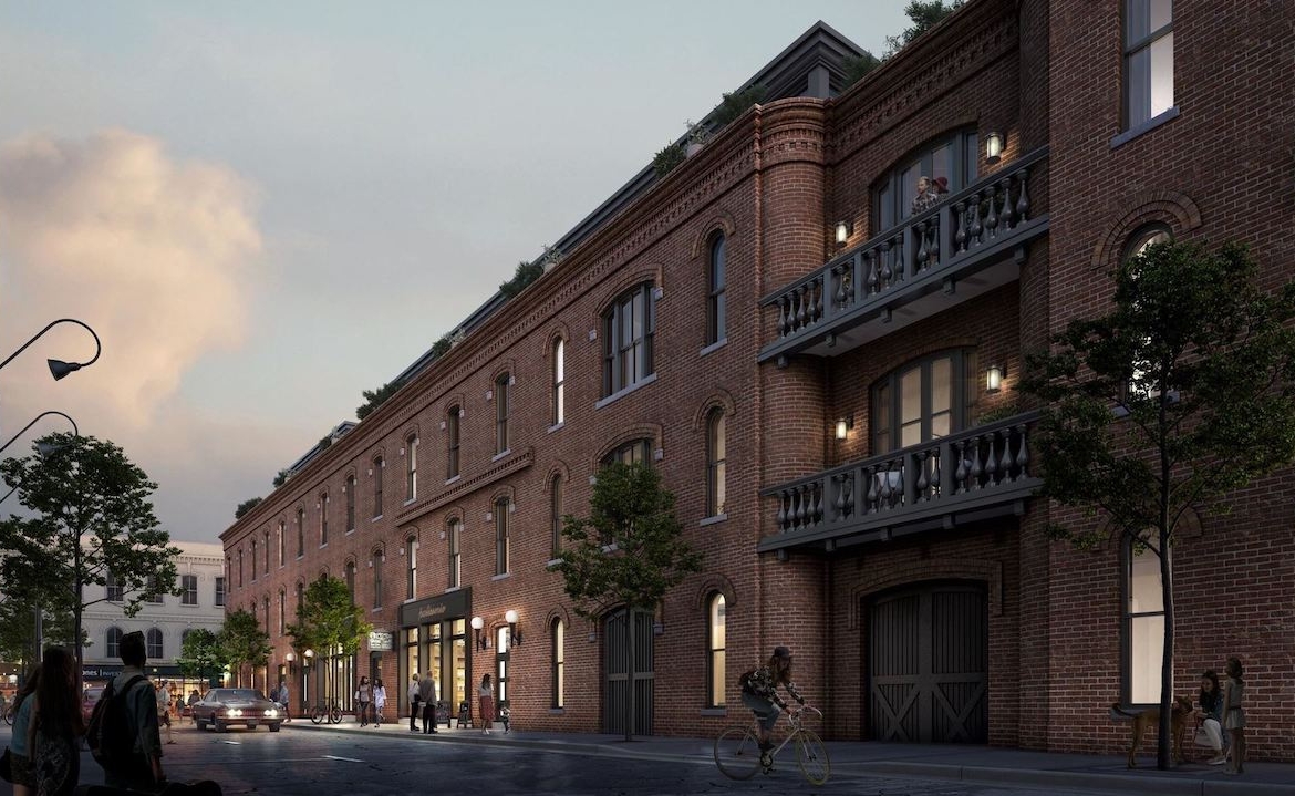 Rendering of The Walton Residences exterior side view