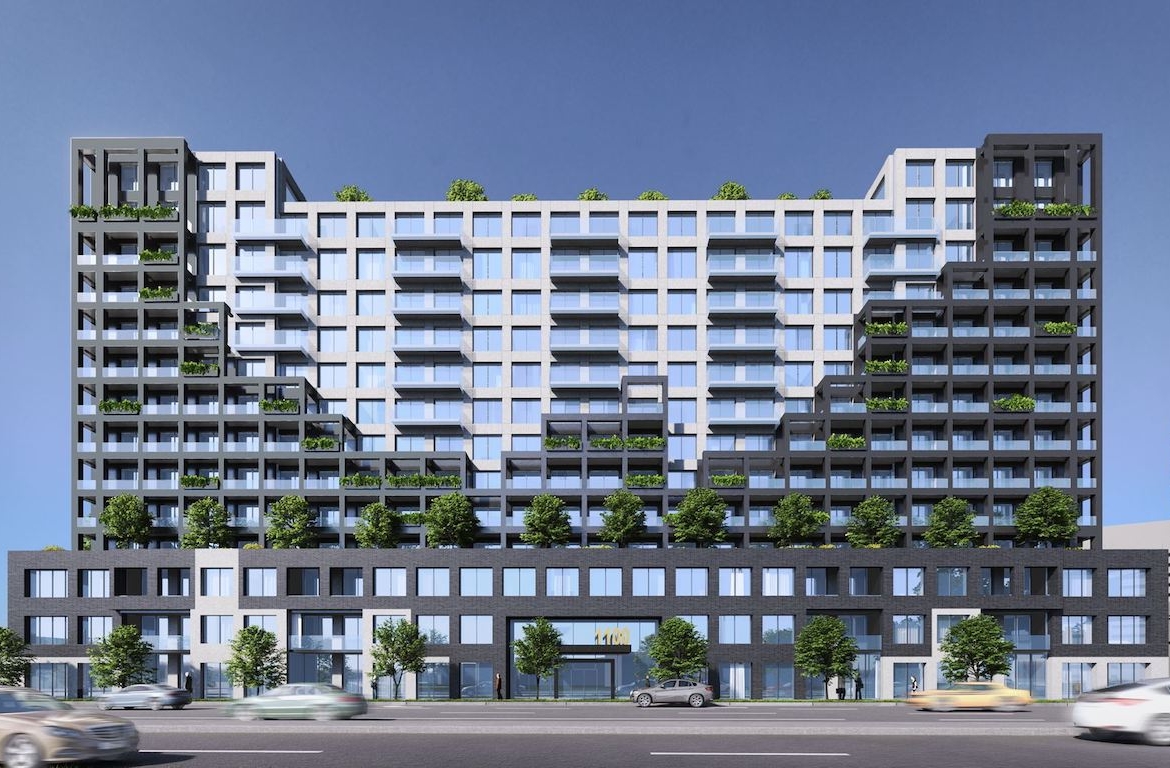 Rendering of Westline Condos exterior during the day