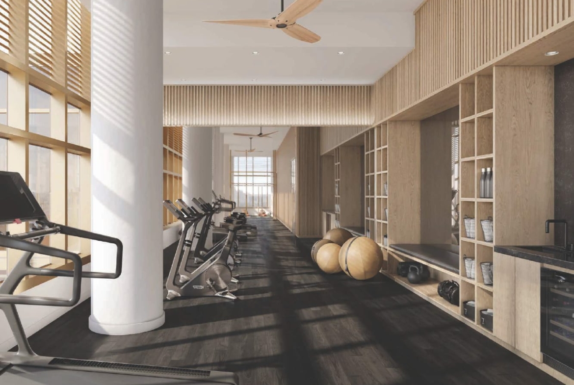 Rendering of Cielo Condos interior gym
