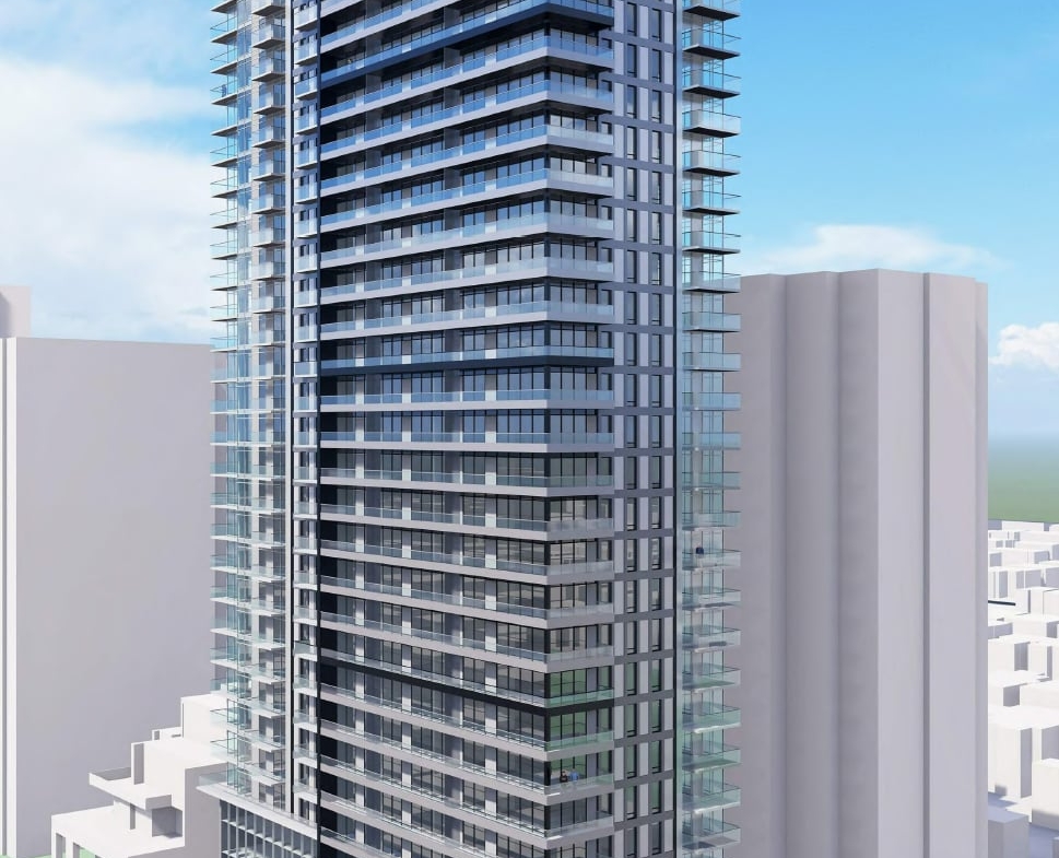 Rendering of 148 Avenue Condos exterior full view