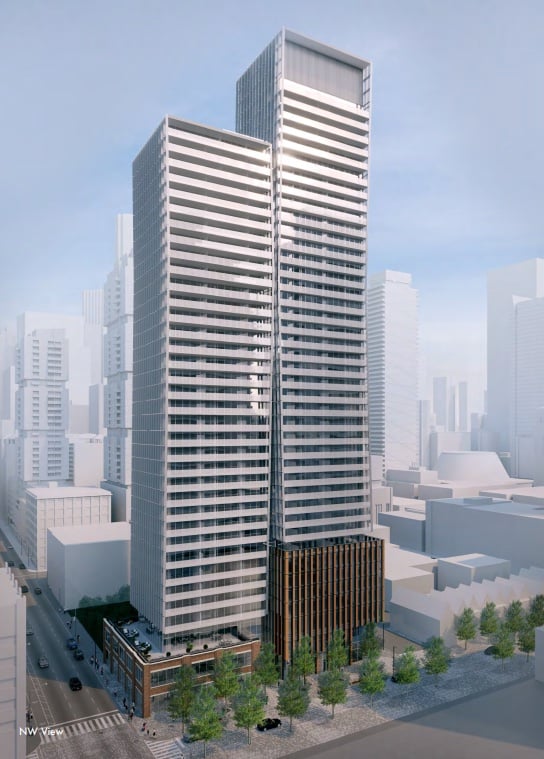 Rendering of 241 Richmond Condos exterior full view