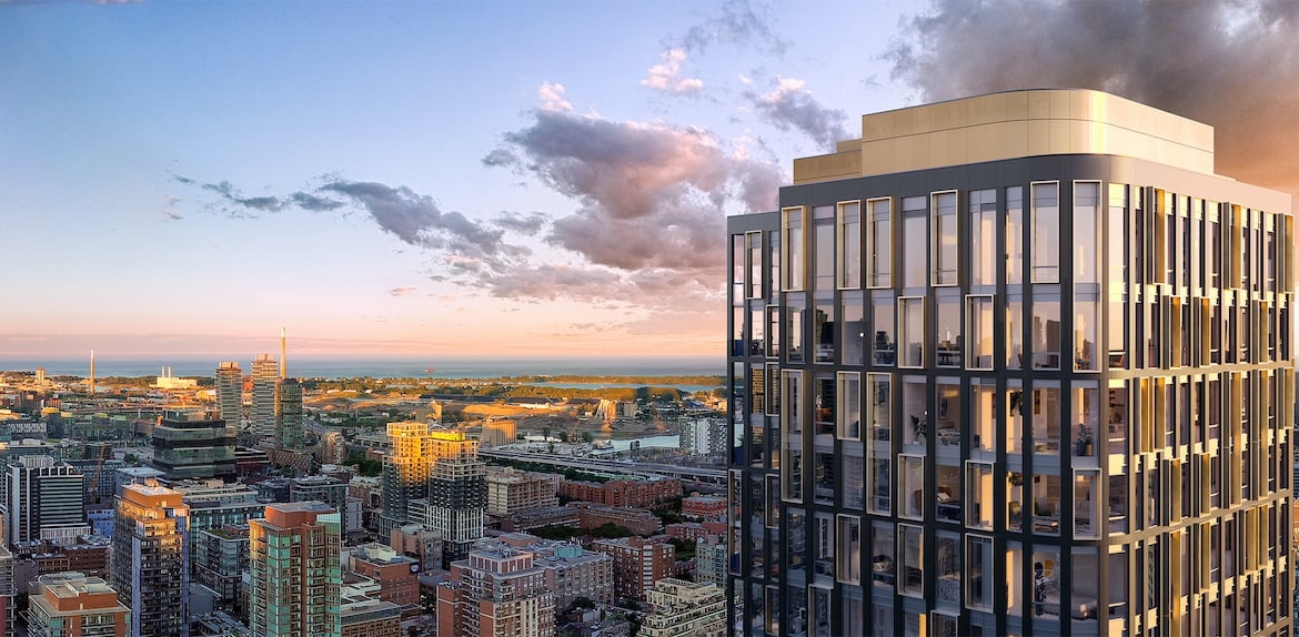 Rendering of Alias Condos crown view