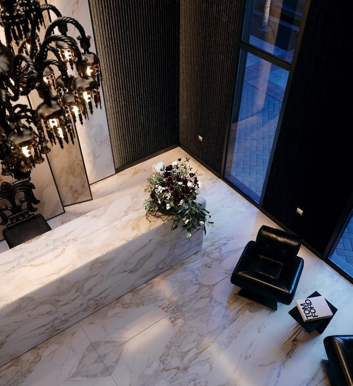 Rendering of Alias condos lobby