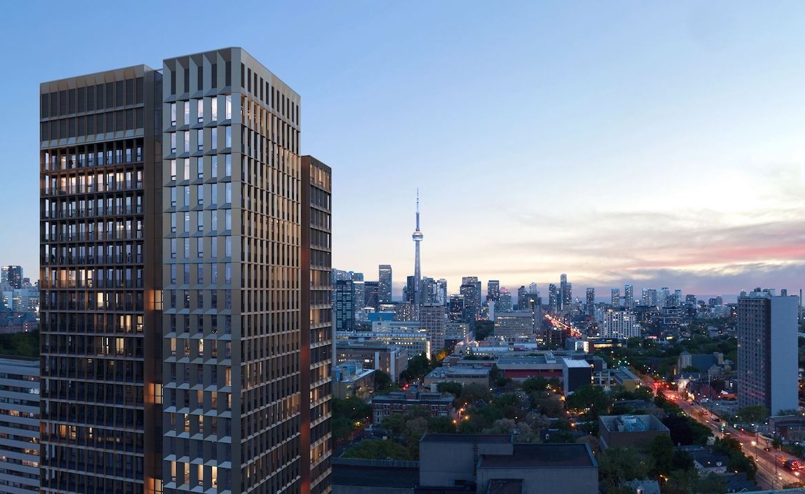 Rendering of Cielo Condos in the evening
