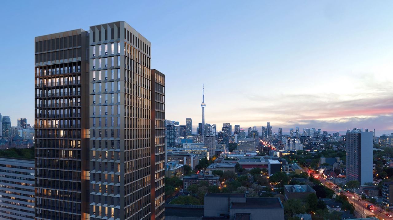 Rendering of Cielo Condos in the evening