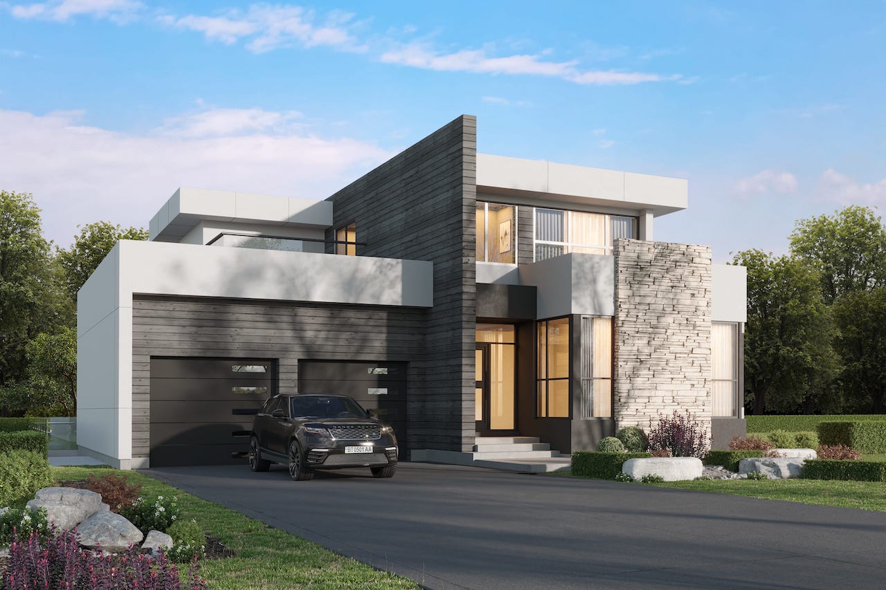 Rendering of Upper Vista Muskoka Butterfly Two Storey Home