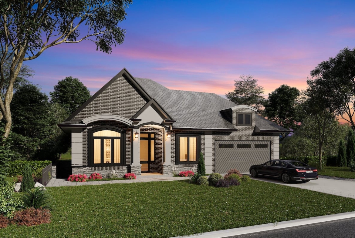 Rendering of Upper Vista Muskoka Joseph Bungalow Home