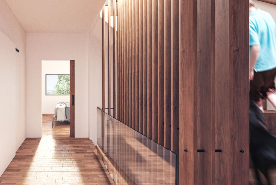 Rendering of West Six Urban Towns hallway