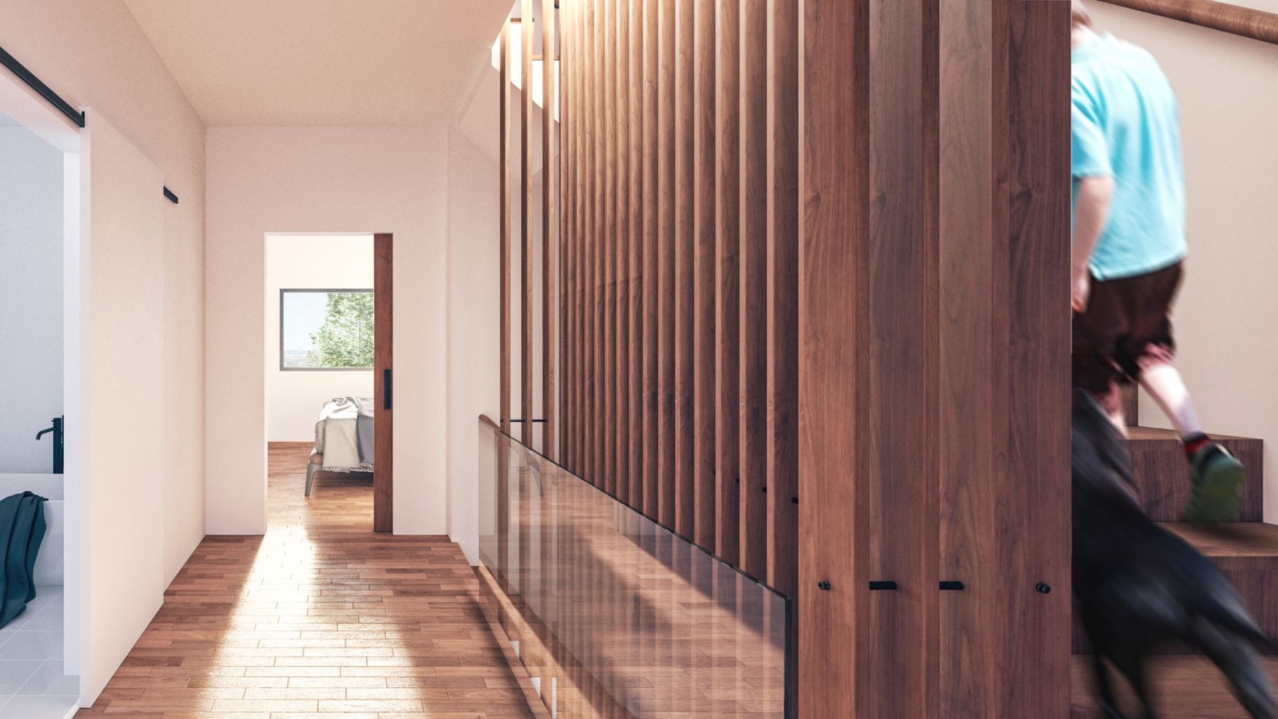 Rendering of West Six Urban Towns hallway