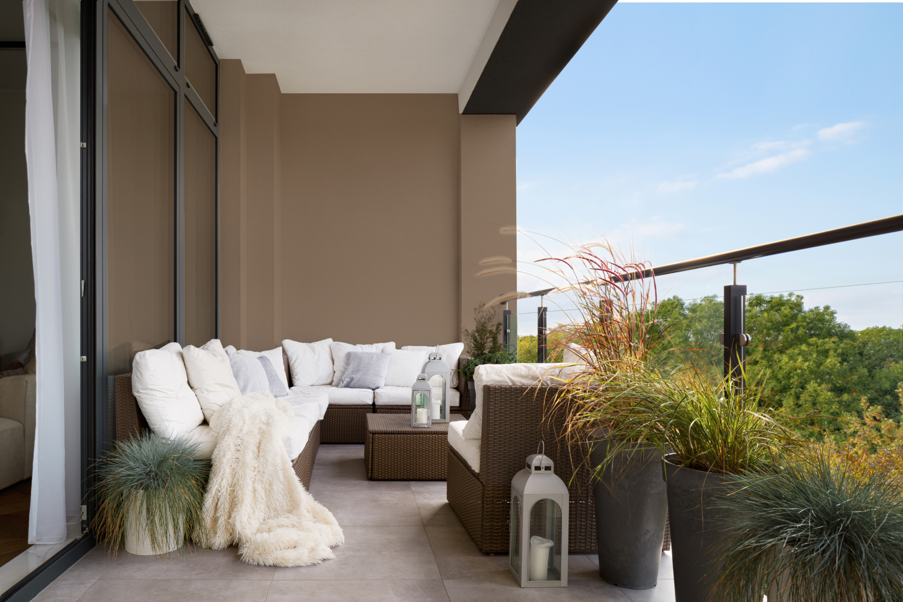 Balcony scene at Kort View Condos