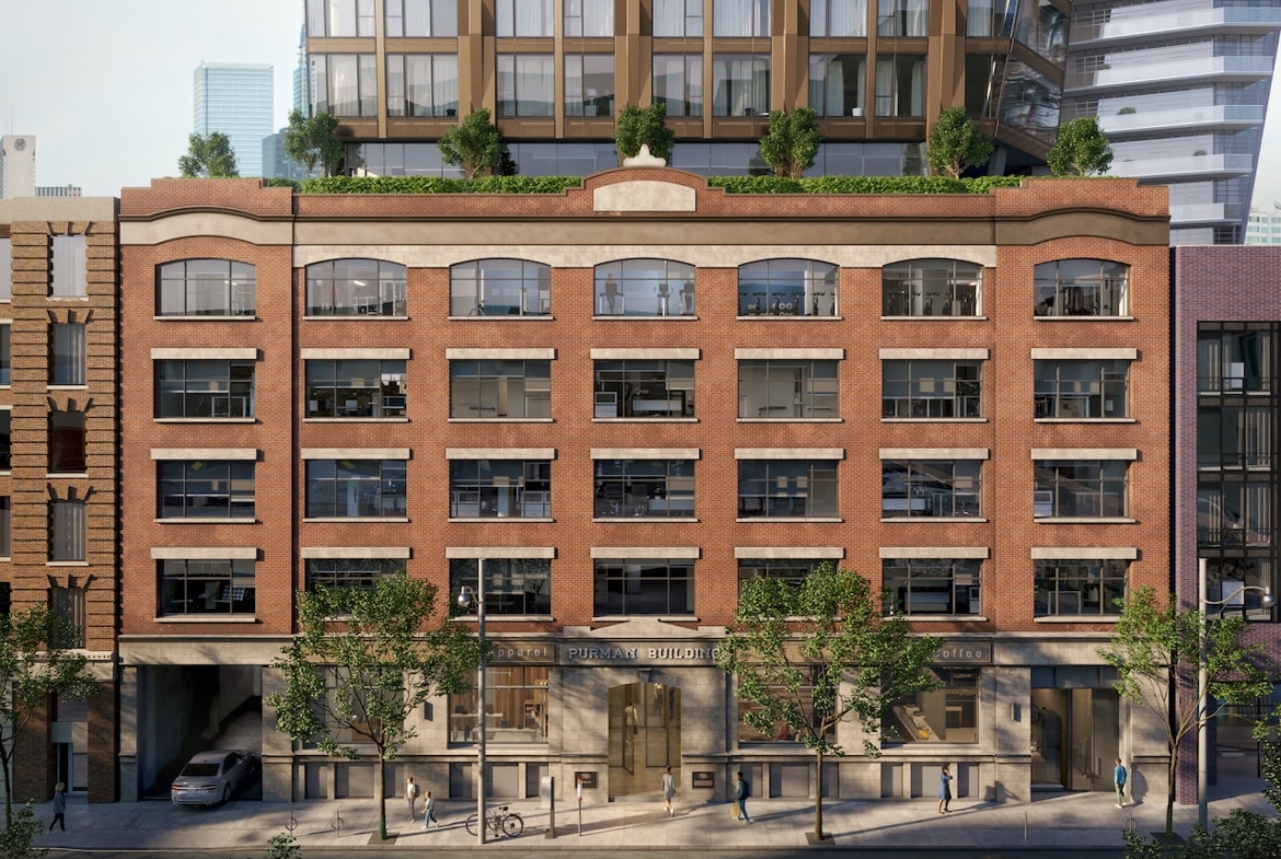 Rendering of Natasha Residences exterior building podium