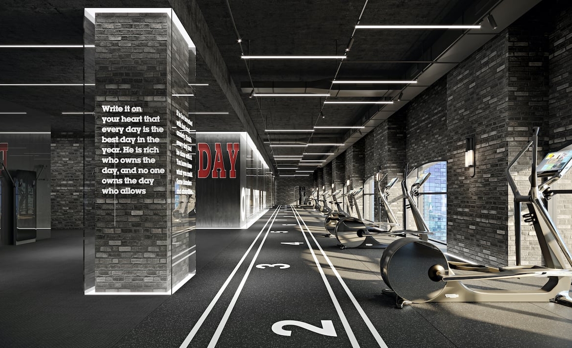 Rendering of Natasha Residences gym