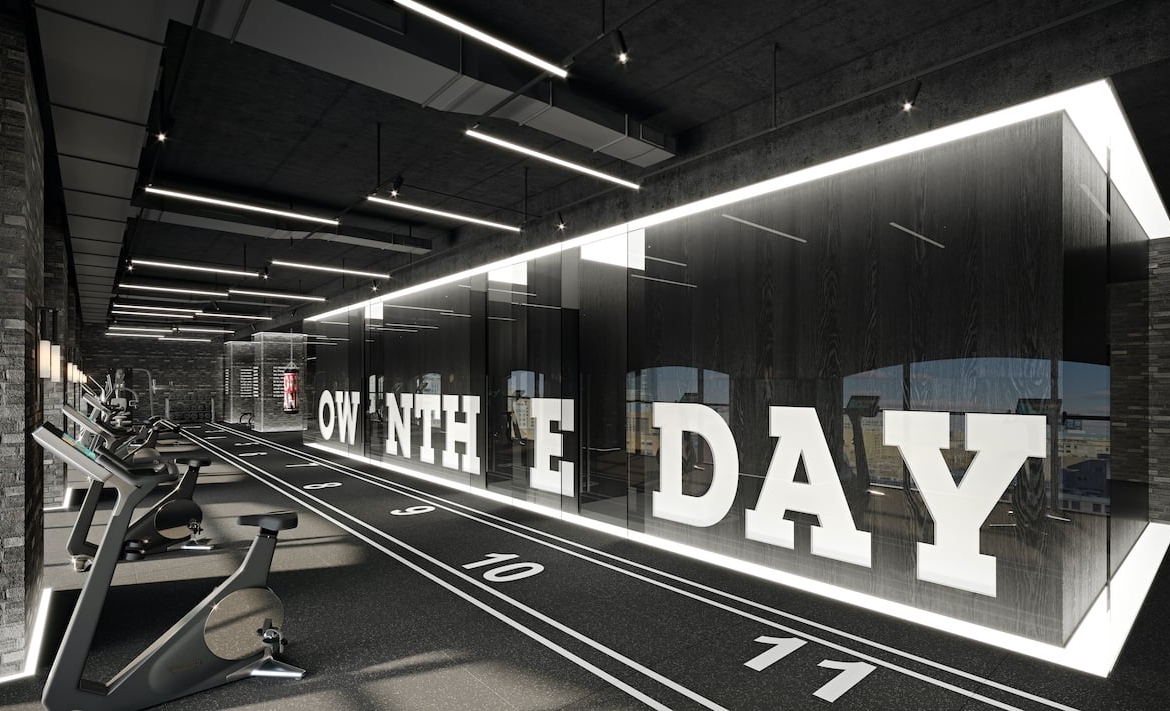 Rendering of Natasha Residences fitness centre