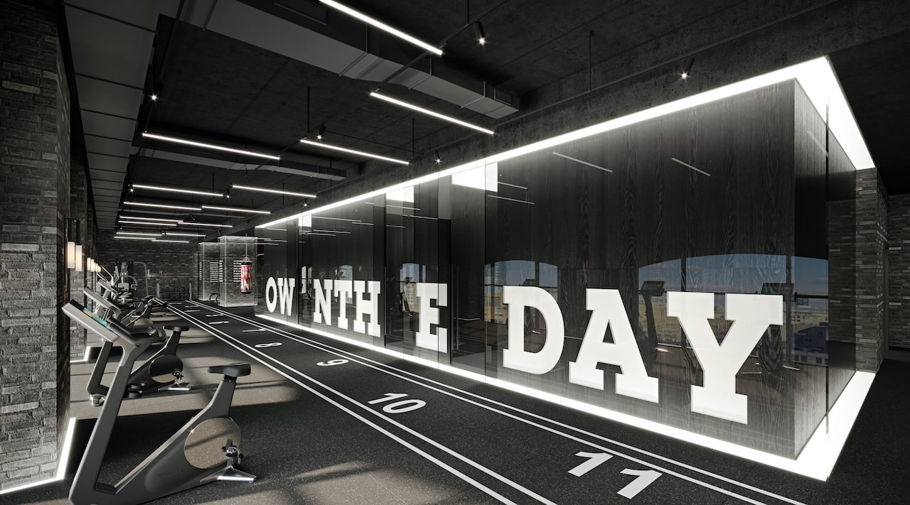 Rendering of Natasha Residences fitness centre