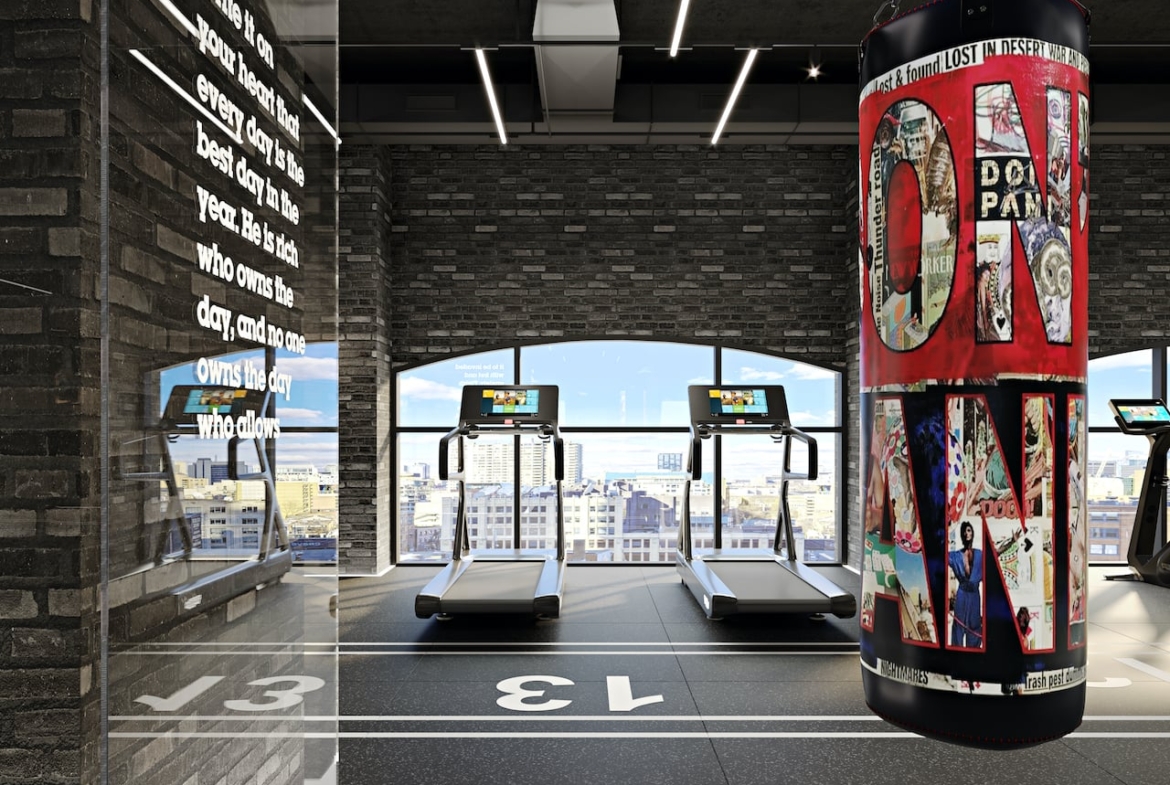 Rendering of Natasha Residences fitness studio