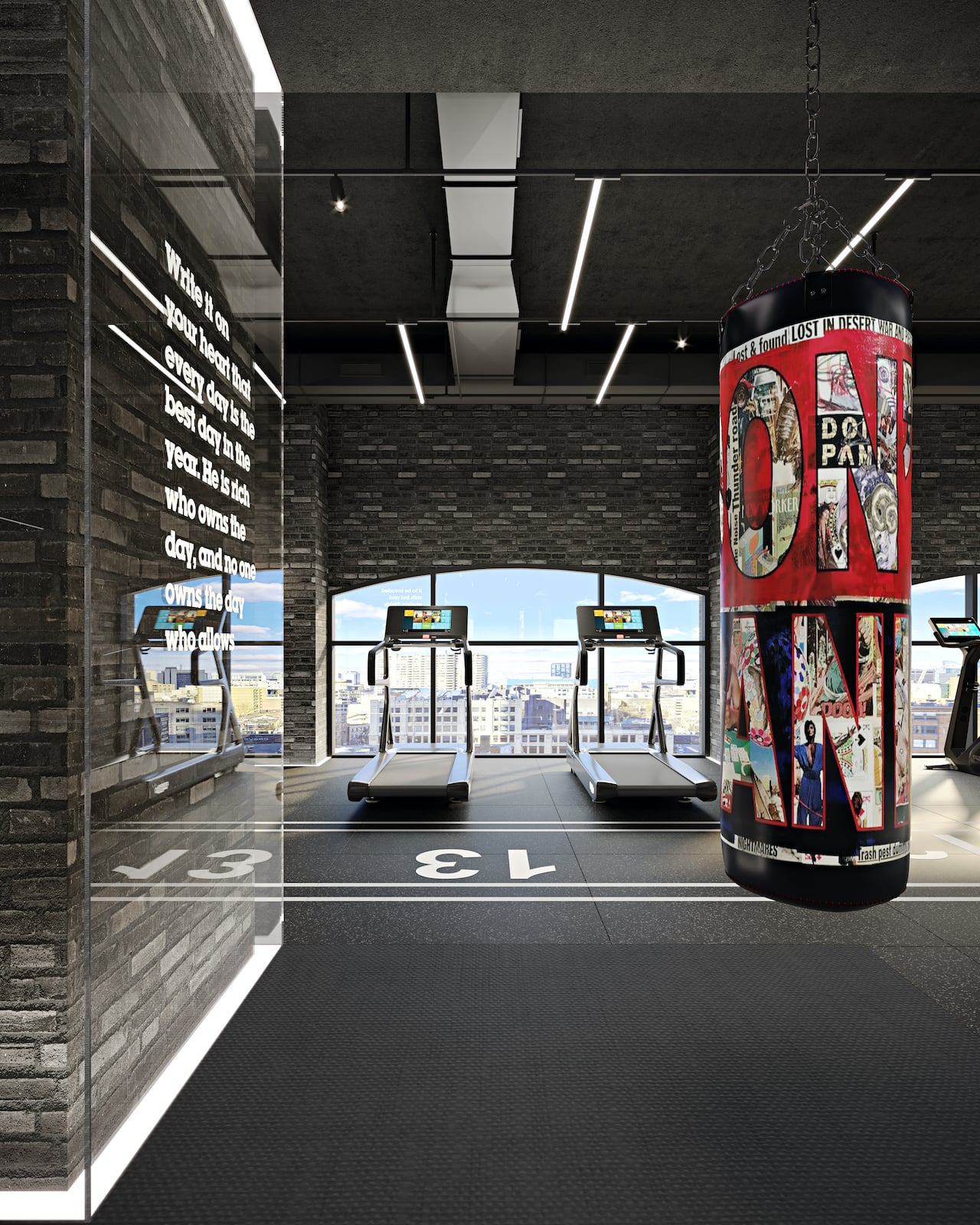 Rendering of Natasha Residences fitness studio