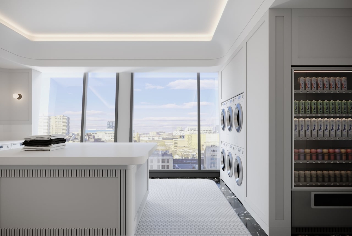 Rendering of Natasha Residences laundry view 2