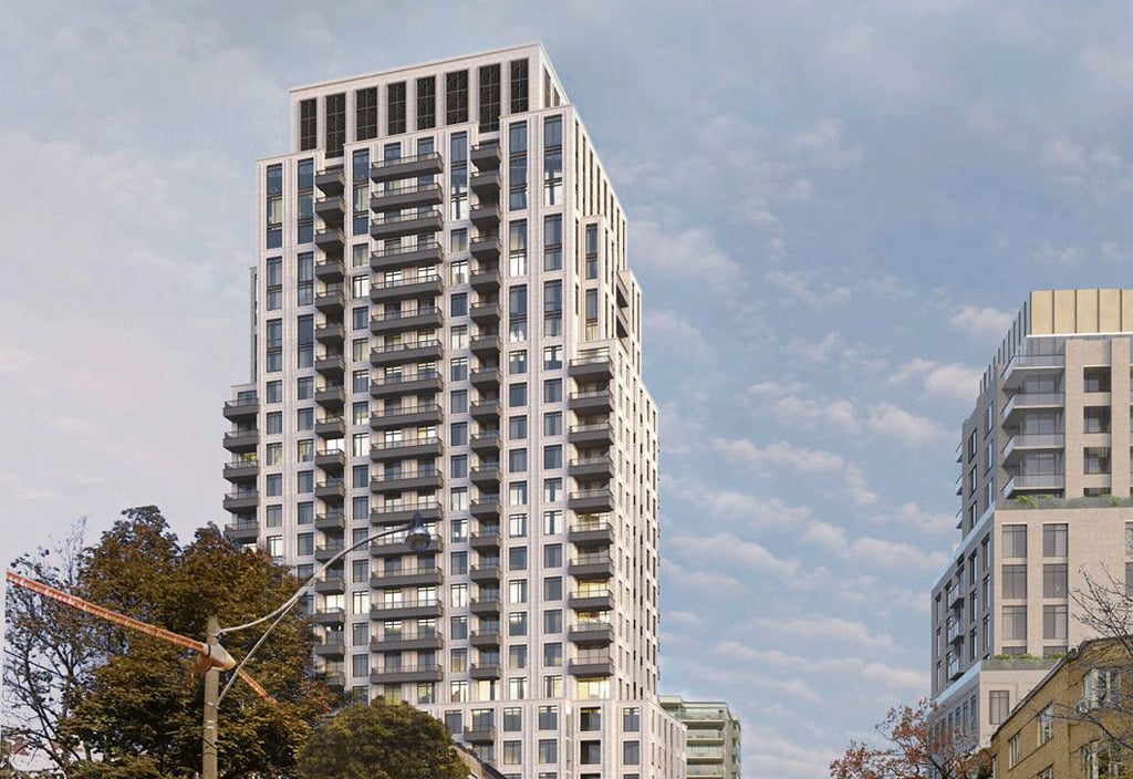 Rendering of 438 Avenue Road Condos exterior full view