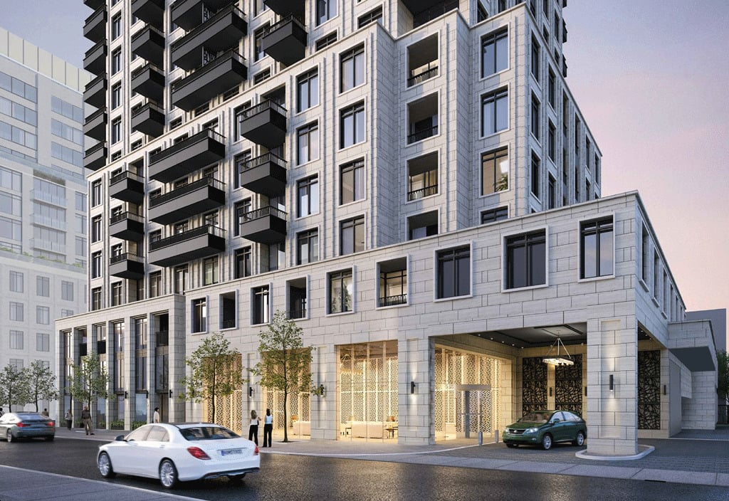 Rendering of 438 Avenue Road Condos exterior entrance