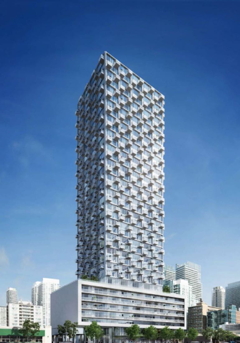 Rendering of 750 Mount Pleasant Condos exterior full view
