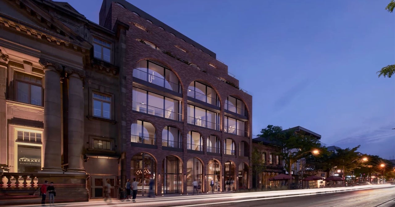 Rendering of Biblio Lofts exterior full view