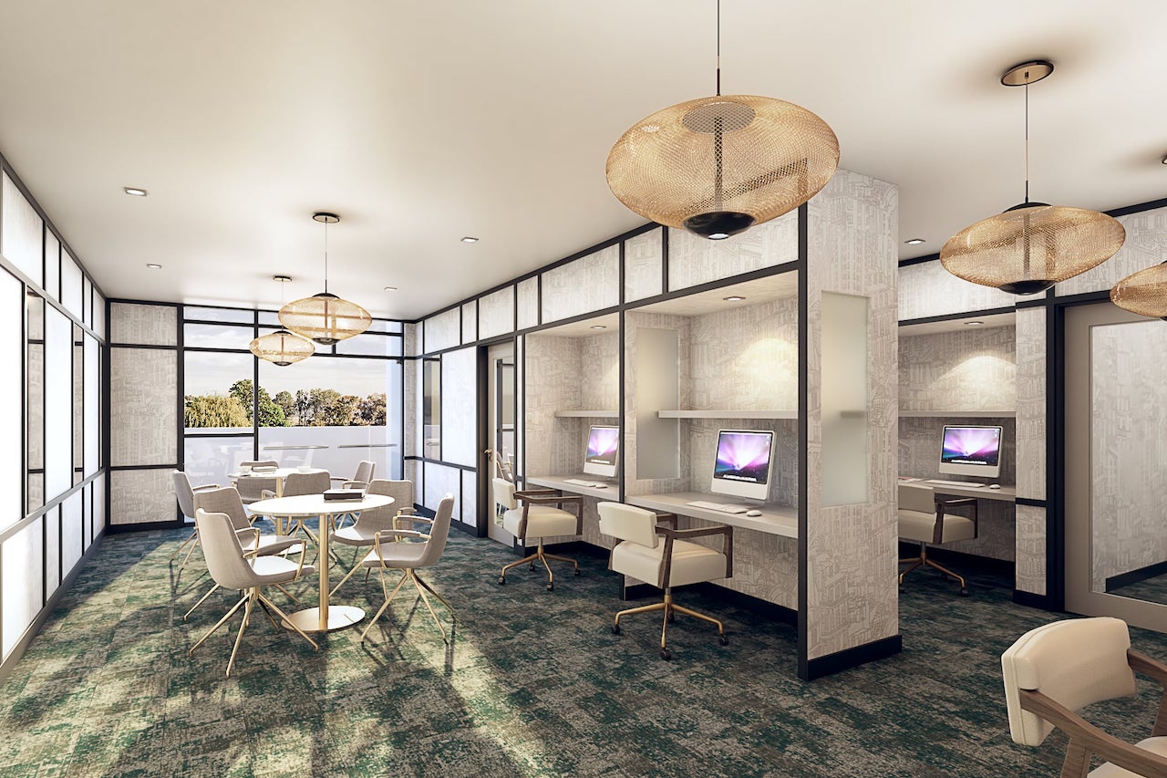 Rendering of FourMe Condos business centre