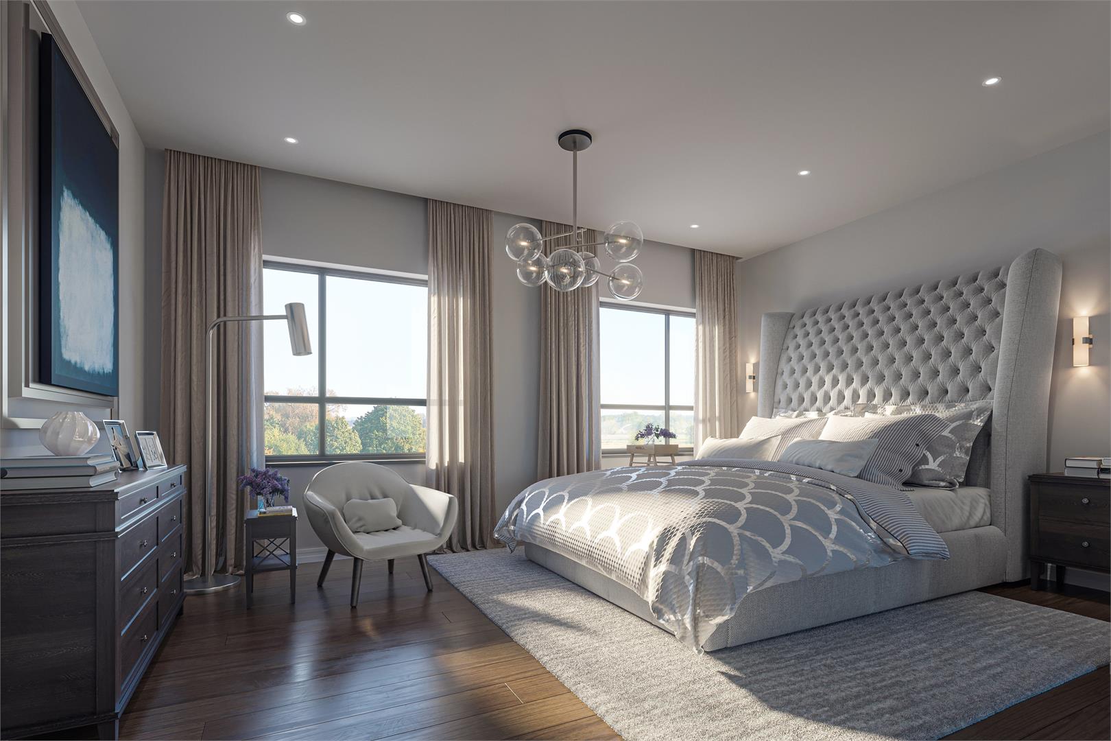Rendering of Markham GOLD towns interior bedroom