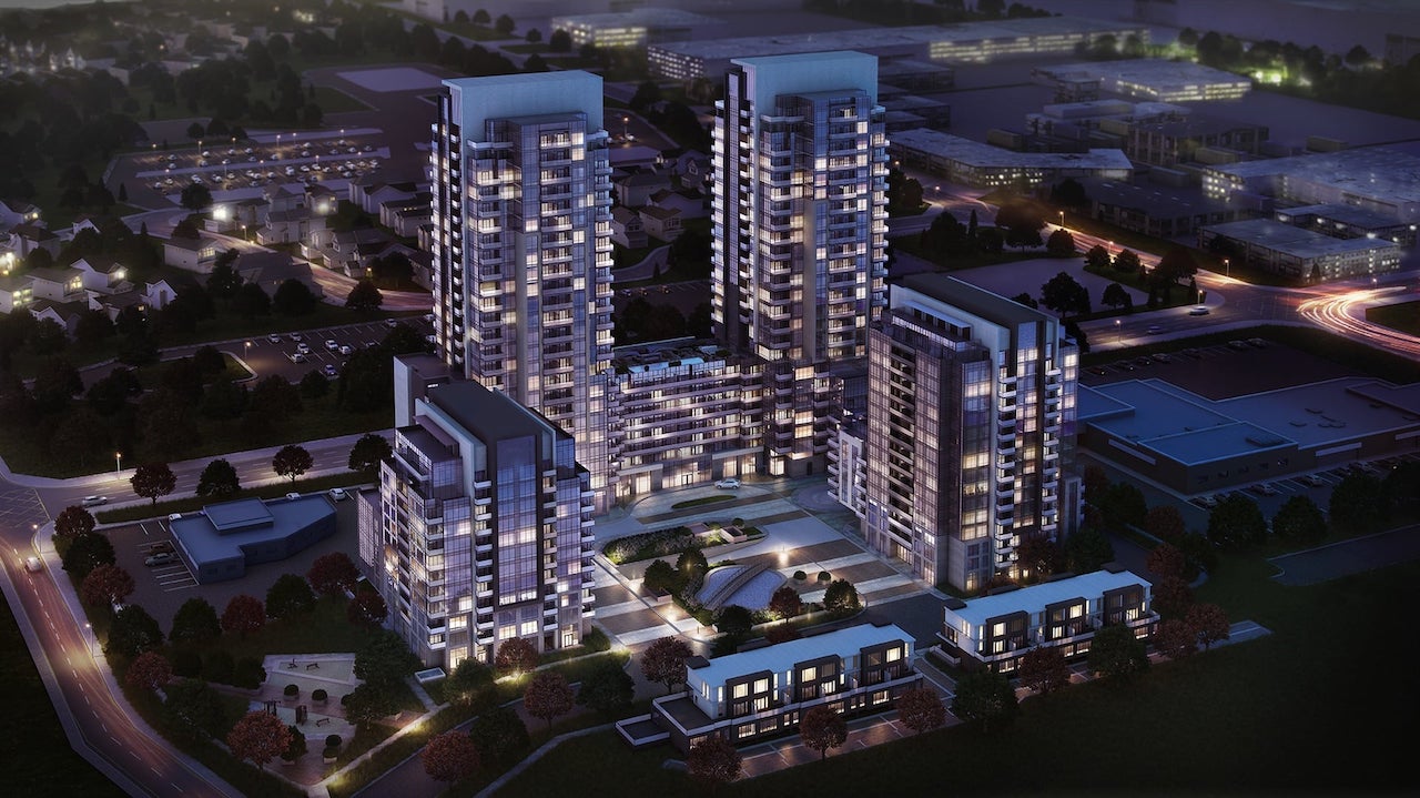 Aerial rendering of ME Community in Scarborough