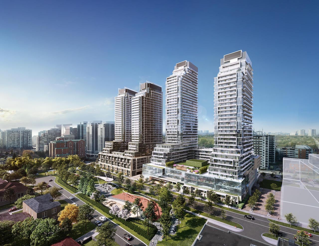 Rendering of M2M Community during the day