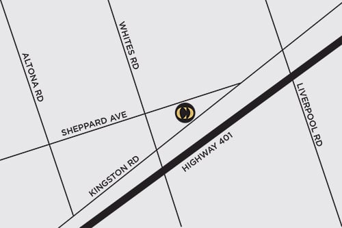 Map of Central District Towns in Pickering