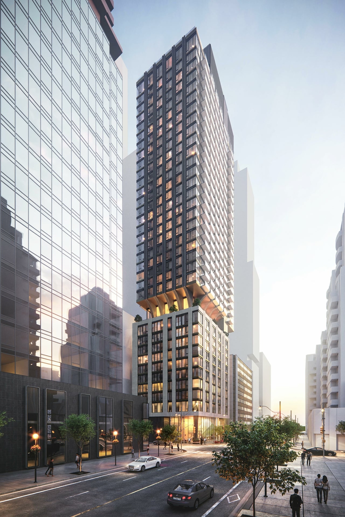 Rendering of 1255 Bay Condos exterior full view