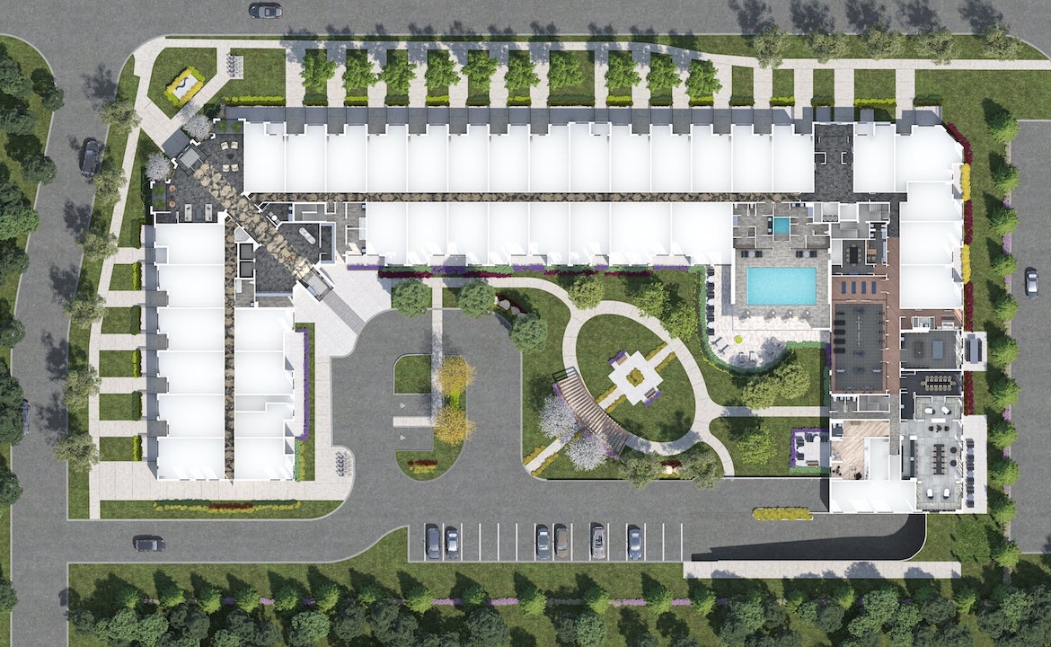 Rendering of King Terraces site plan 2