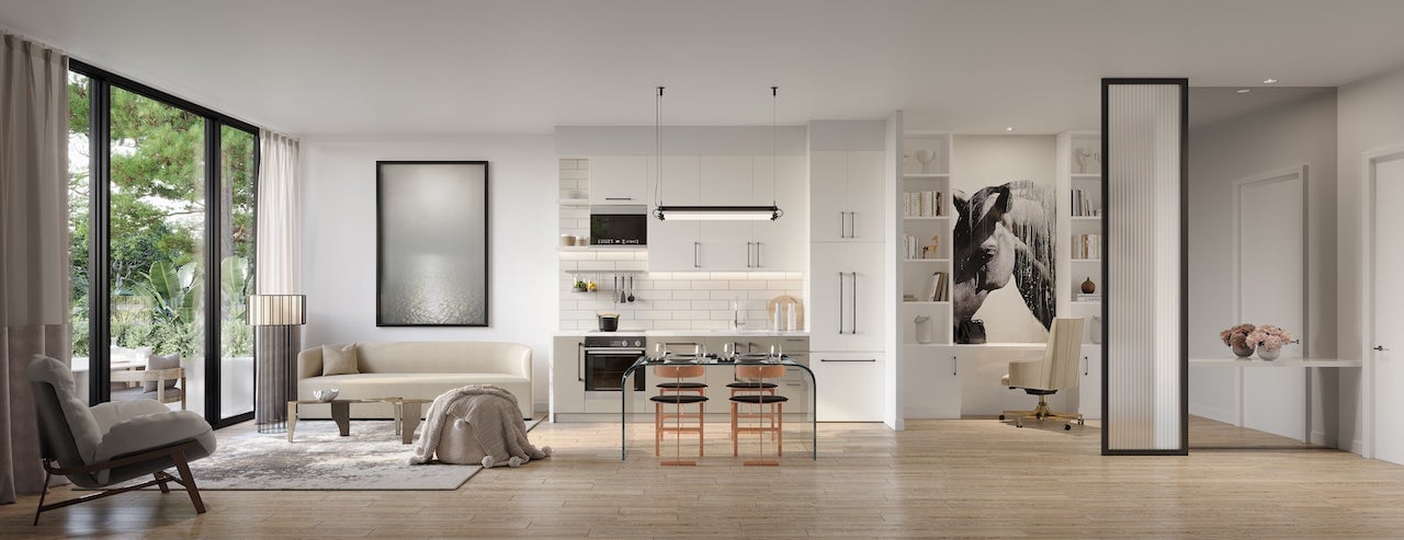 Rendering of King Terraces suite interior