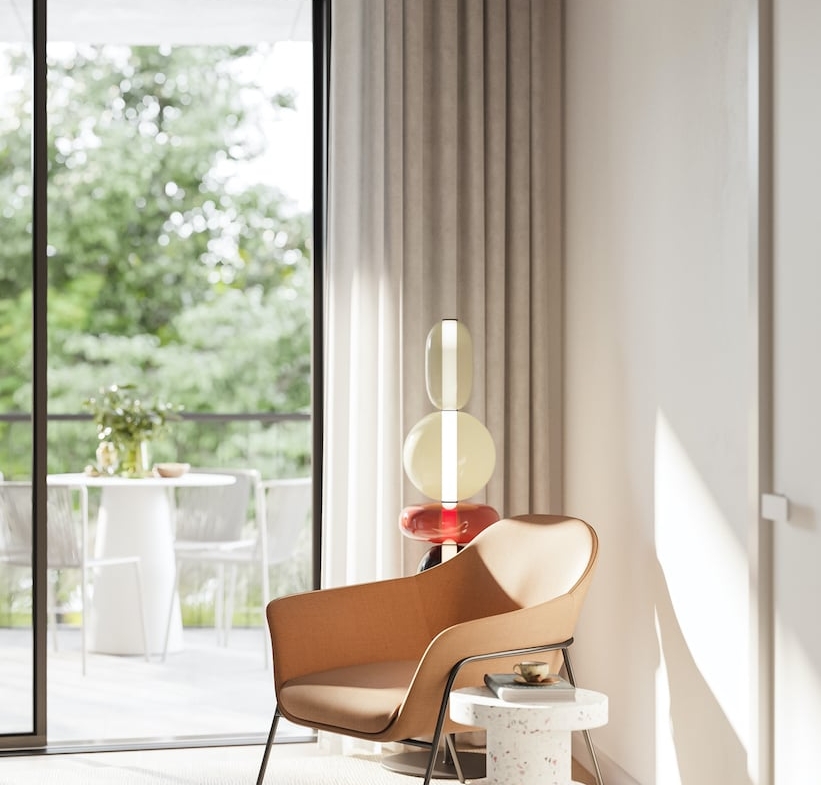 Rendering of Leaside Common suite interior close-up
