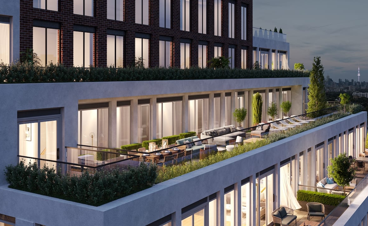 Rendering of Groove Urban Condos terrace