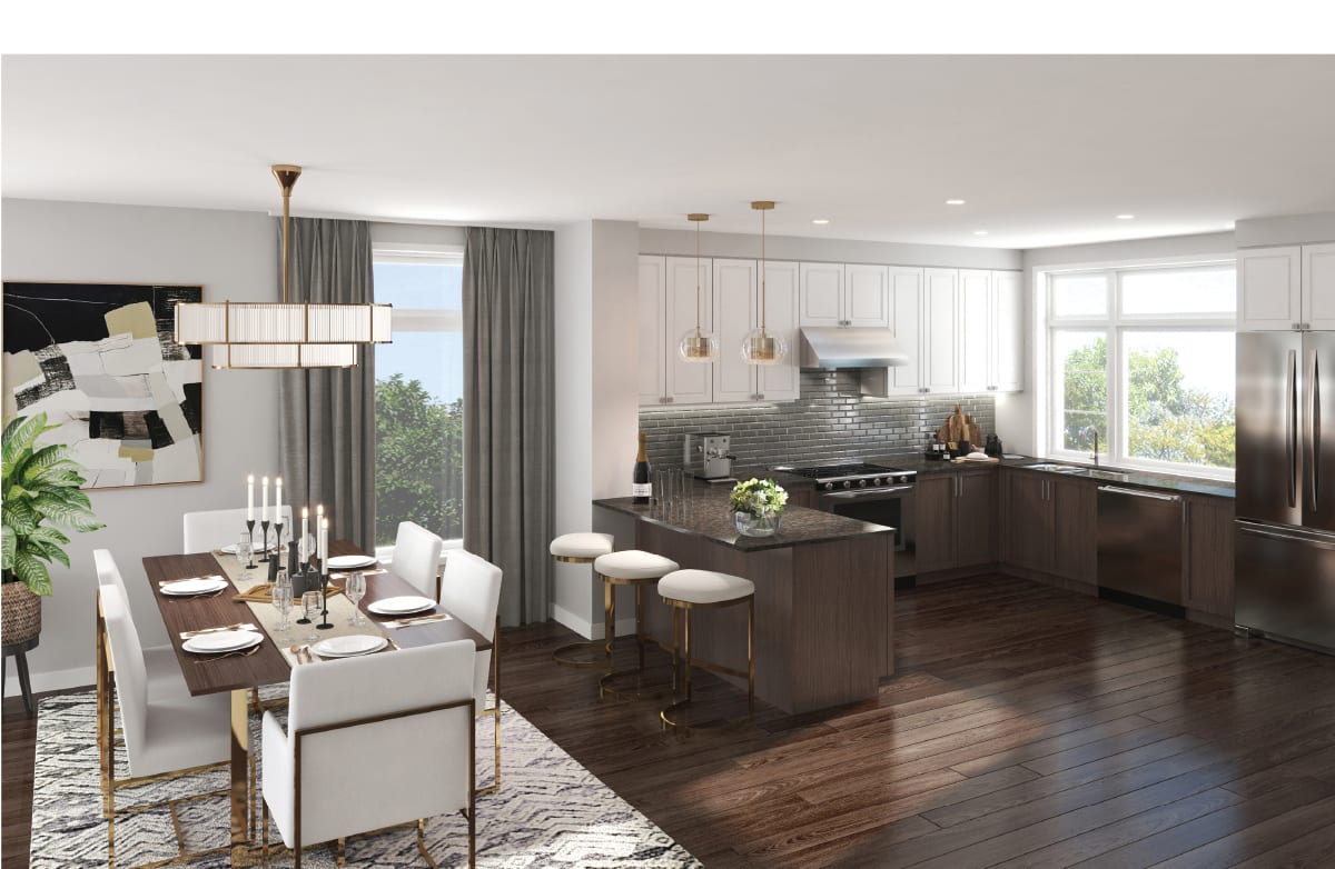 Rendering of Park District Towns interior