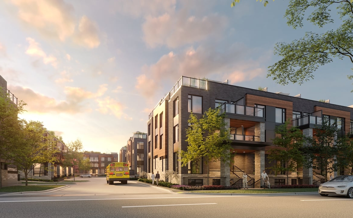 Rendering of The Markdale Towns exterior