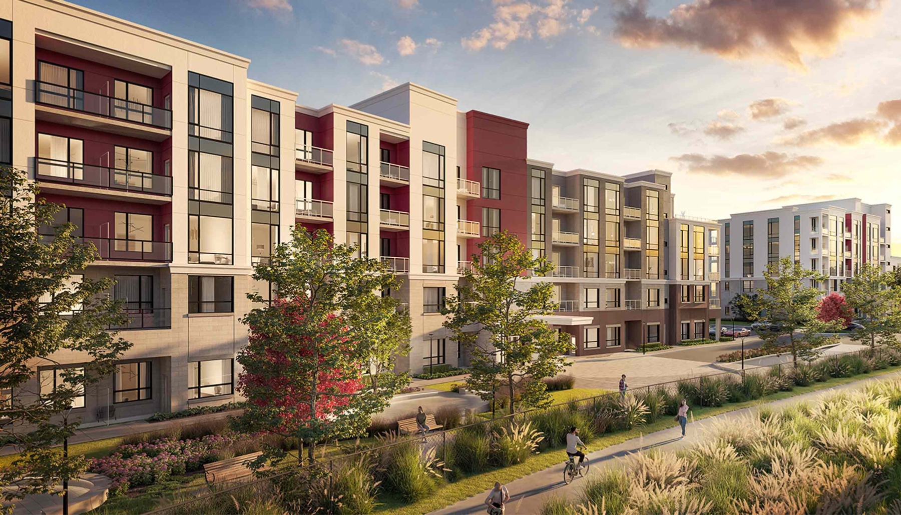 Exterior rendering of Views On The Preserve Condos in Oakville