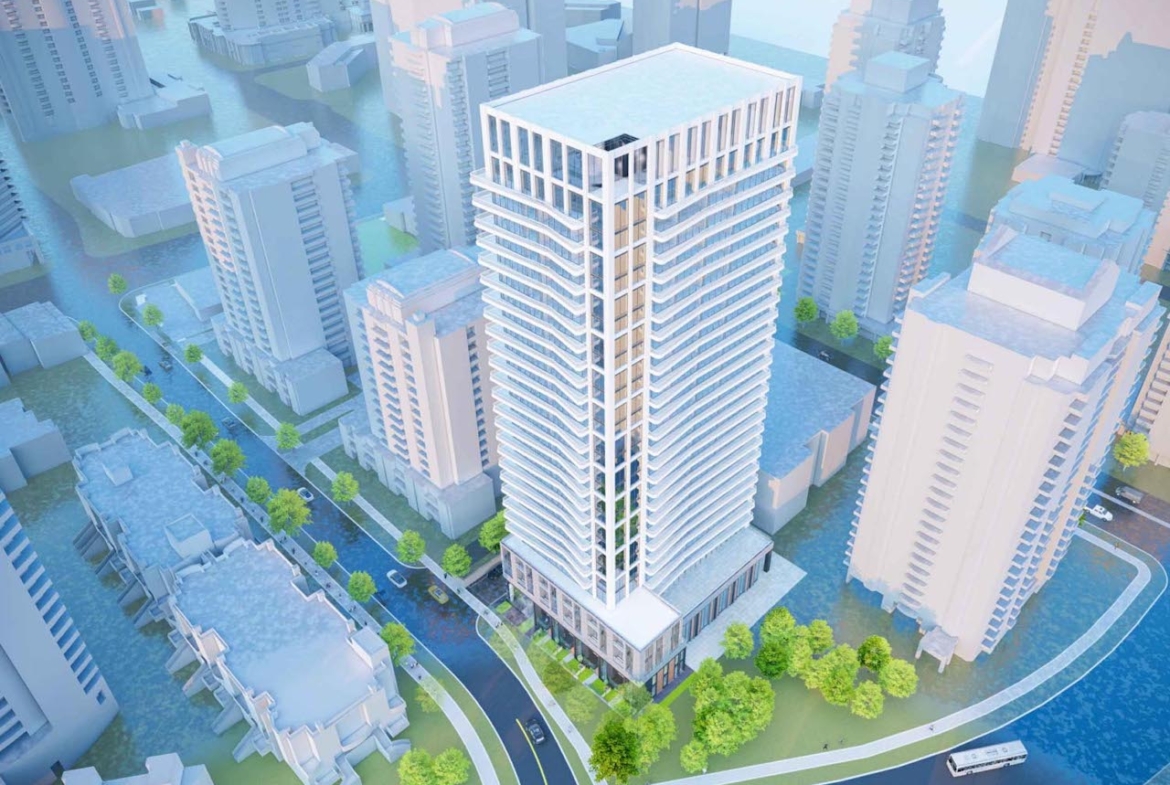 Rendering of 31 Finch Avenue East Condos exterior aerial