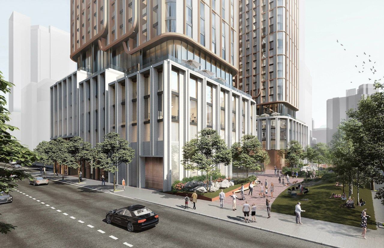 Rendering of 475 Yonge Street Condos exterior streetscape