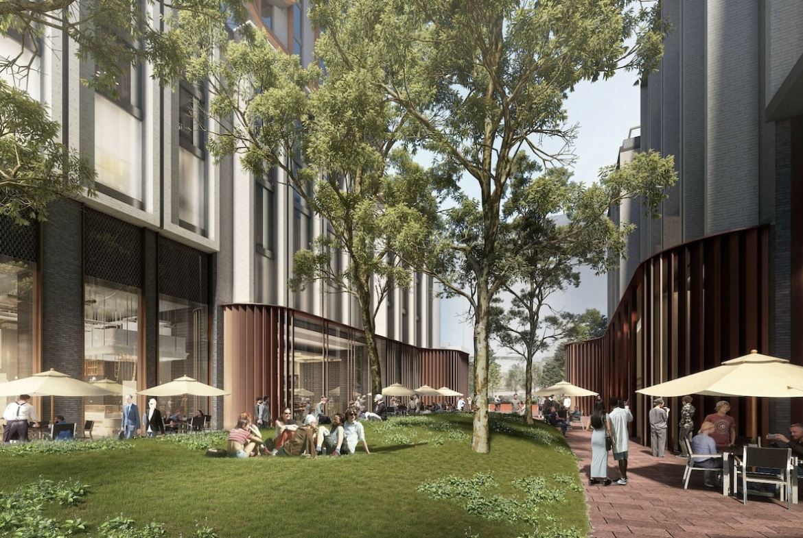 Rendering of 475 Yonge Street Condos exterior courtyard