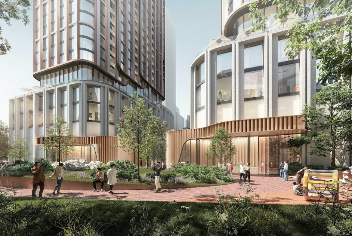 Rendering of 475 Yonge Street Condos exterior outdoor space