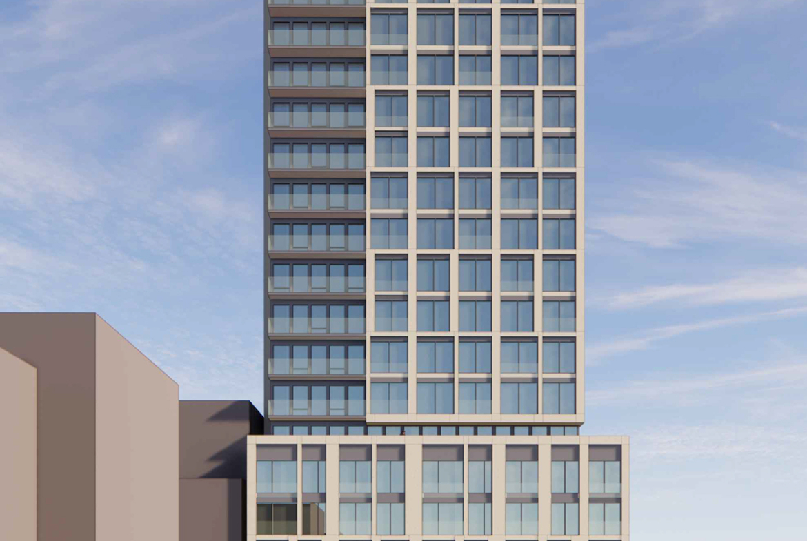 Rendering of 537 Eglinton Avenue East Condos exterior full view
