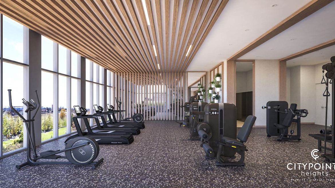 Rendering of CityPointe Heights interior fitness centre