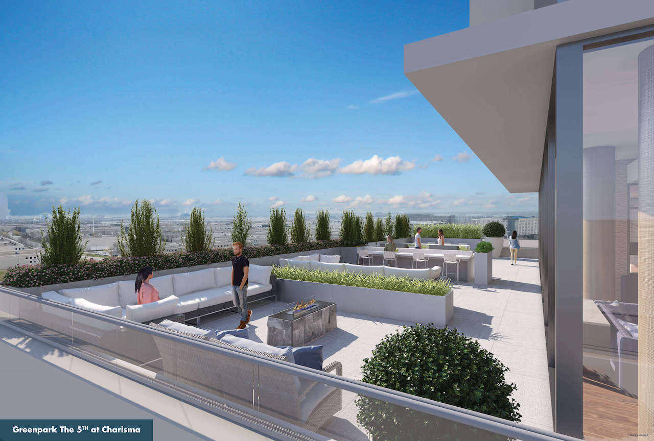 Rendering of The Fifth at Charisma The 5th Club rooftop terrace