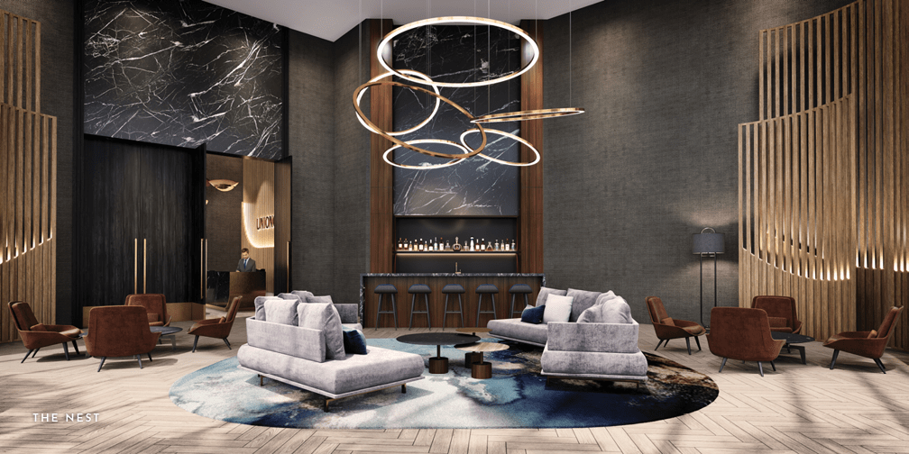 Rendering of UnionCity Condos The Nest interior
